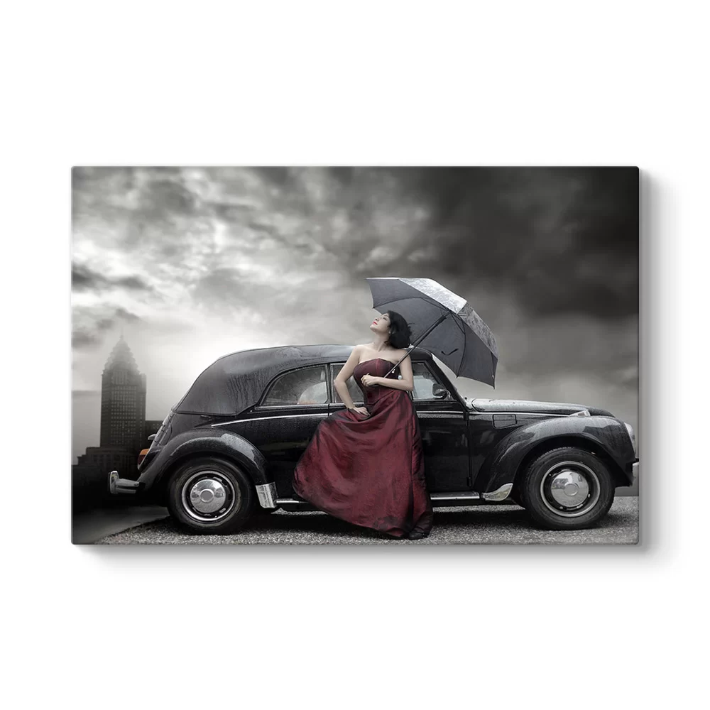 Car And Women Tablosu - Model 1